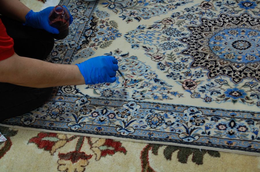 heirloom Oriental rug repair